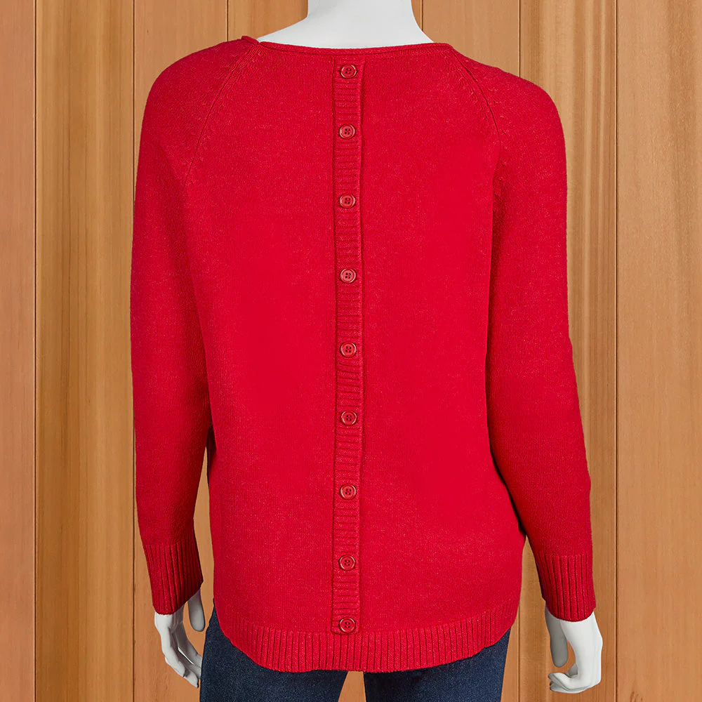Renuar Women's Button-Back Pocket Sweater - Image 2