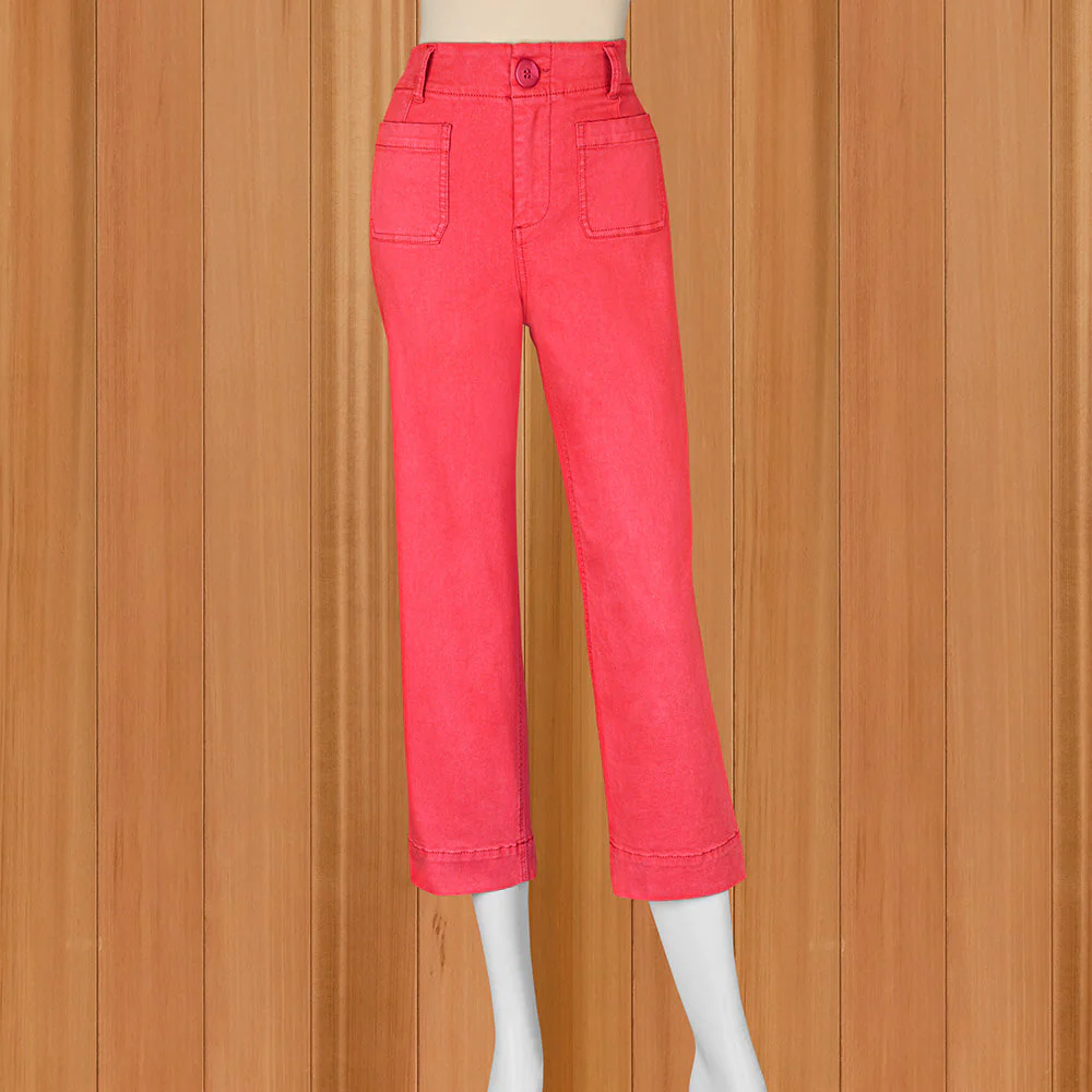 Renuar Women's Luxe Cropped Wide Leg Pants - Image 3
