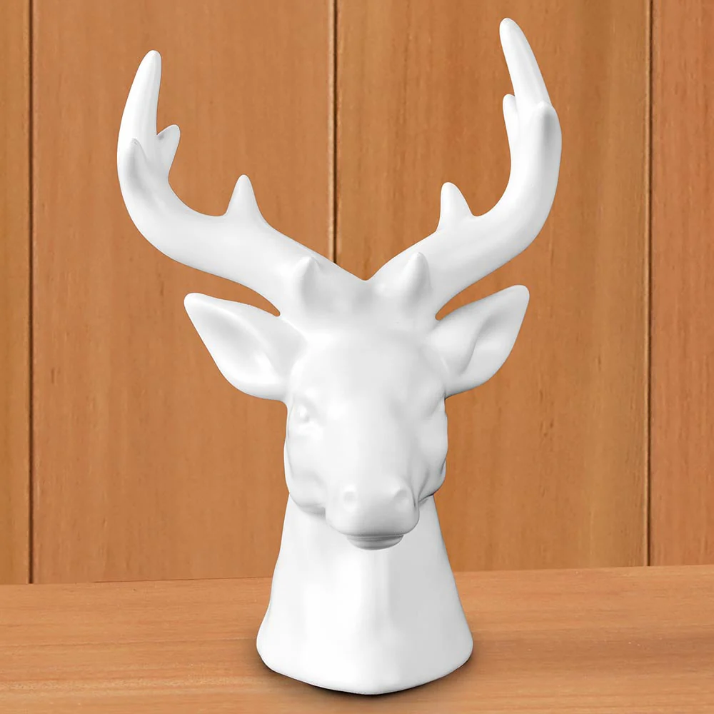 Rocky Mountain Ceramic Stag Bust - Image 2
