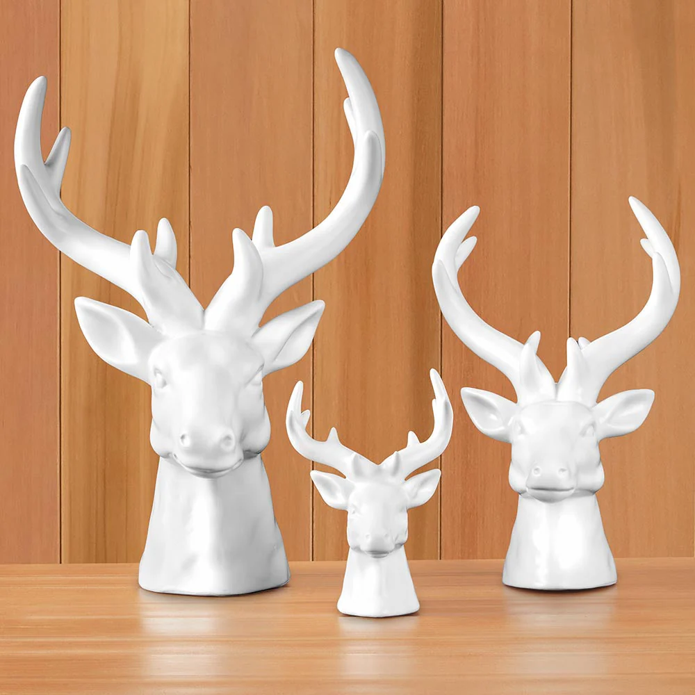 Rocky Mountain Ceramic Stag Bust - Image 3