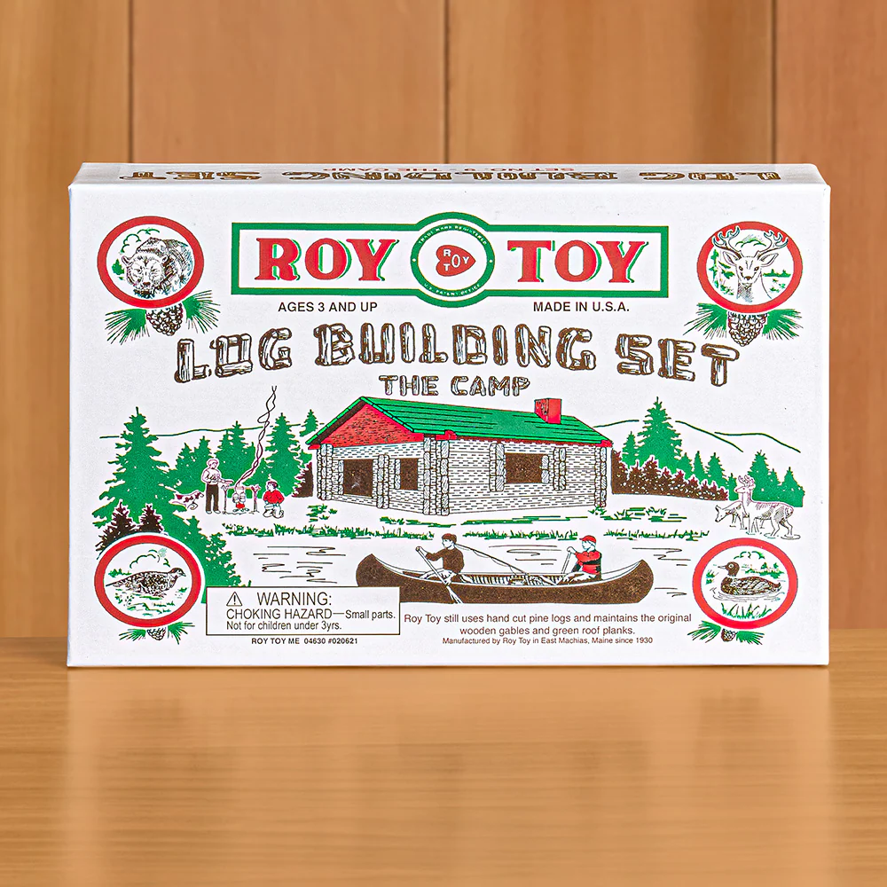 Roy Toy Mini Log Cabin Building Set