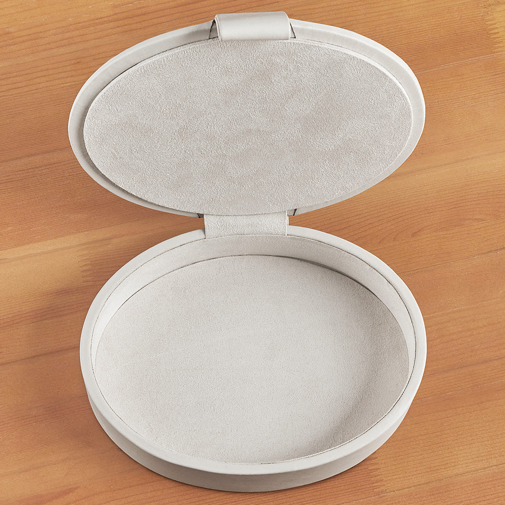 Signature Oval Leather Box - Image 5