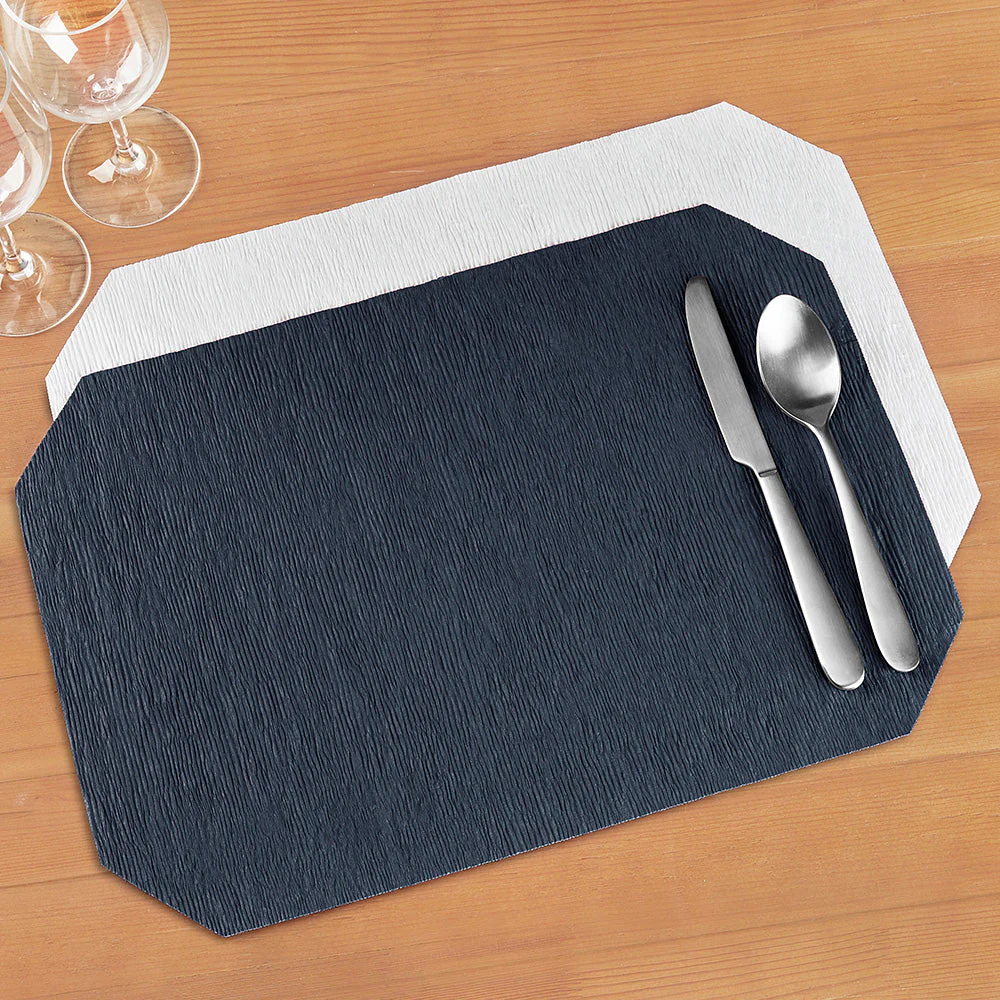 Skyros Designs "Peasant Mats" Reversible Wax-Coated Crinkled Paper Placemats - Image 9