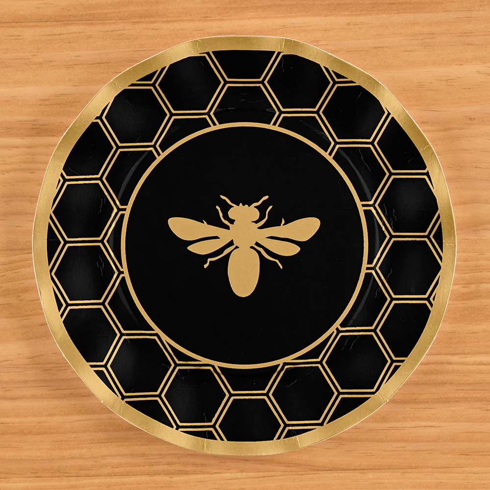 Sophistiplate Paper Plates and Napkins, Honeybee - Image 3
