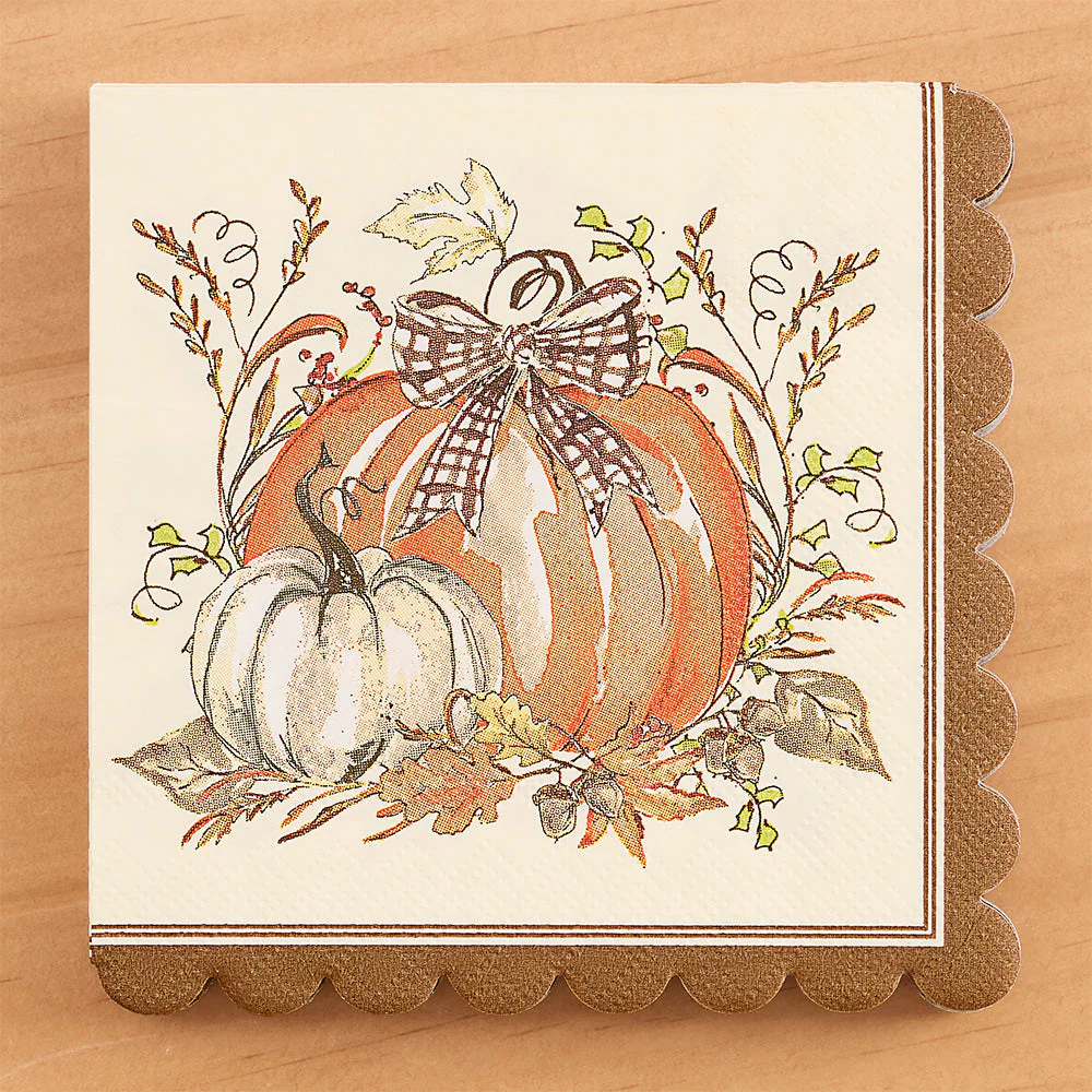 Sophistiplate Paper Plates and Napkins, Thanksgiving Turkey & Gourds - Image 5