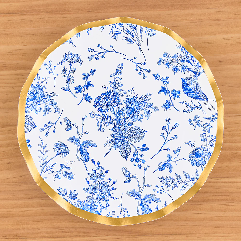 Sophistiplate Paper Plates and Napkins, Timeless Audubon Toile - Image 3