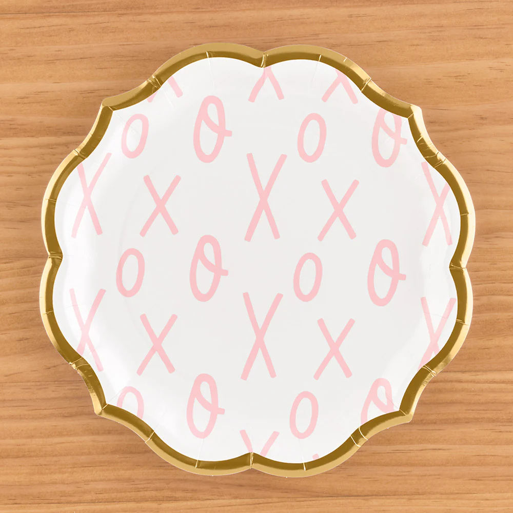 Sophistiplate Paper Plates and Napkins, XOXO - Image 4