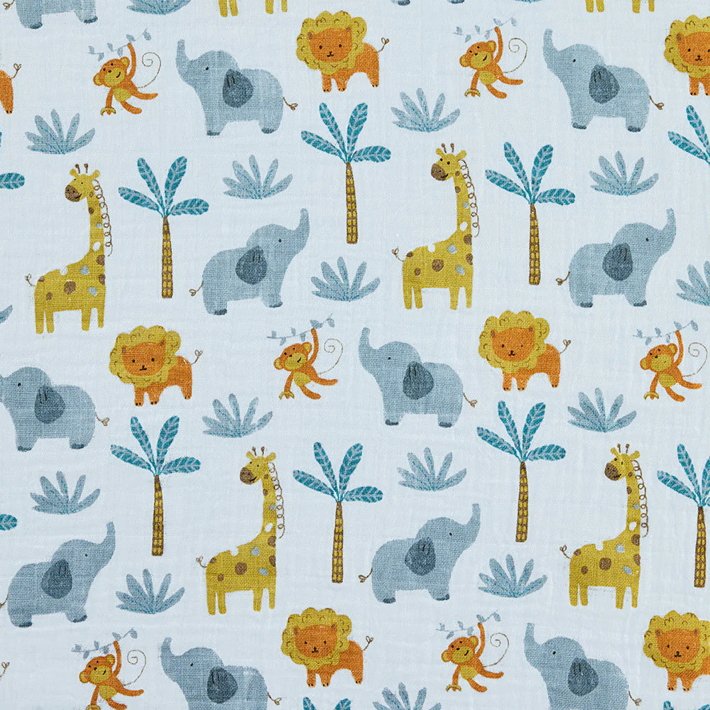 Stephen Joseph Muslin Swaddle Blanket, Zoo - Image 2