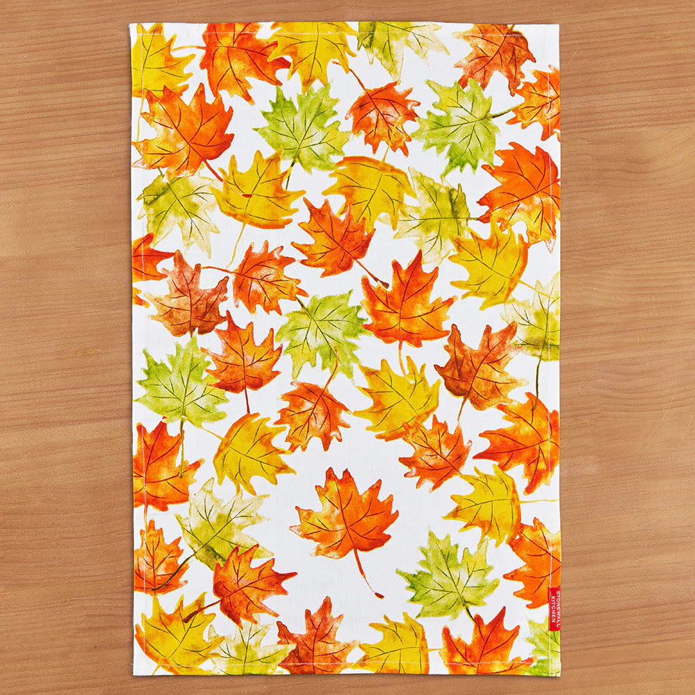 Stonewall Kitchen Tea Towel, Fall Leaves - Image 2