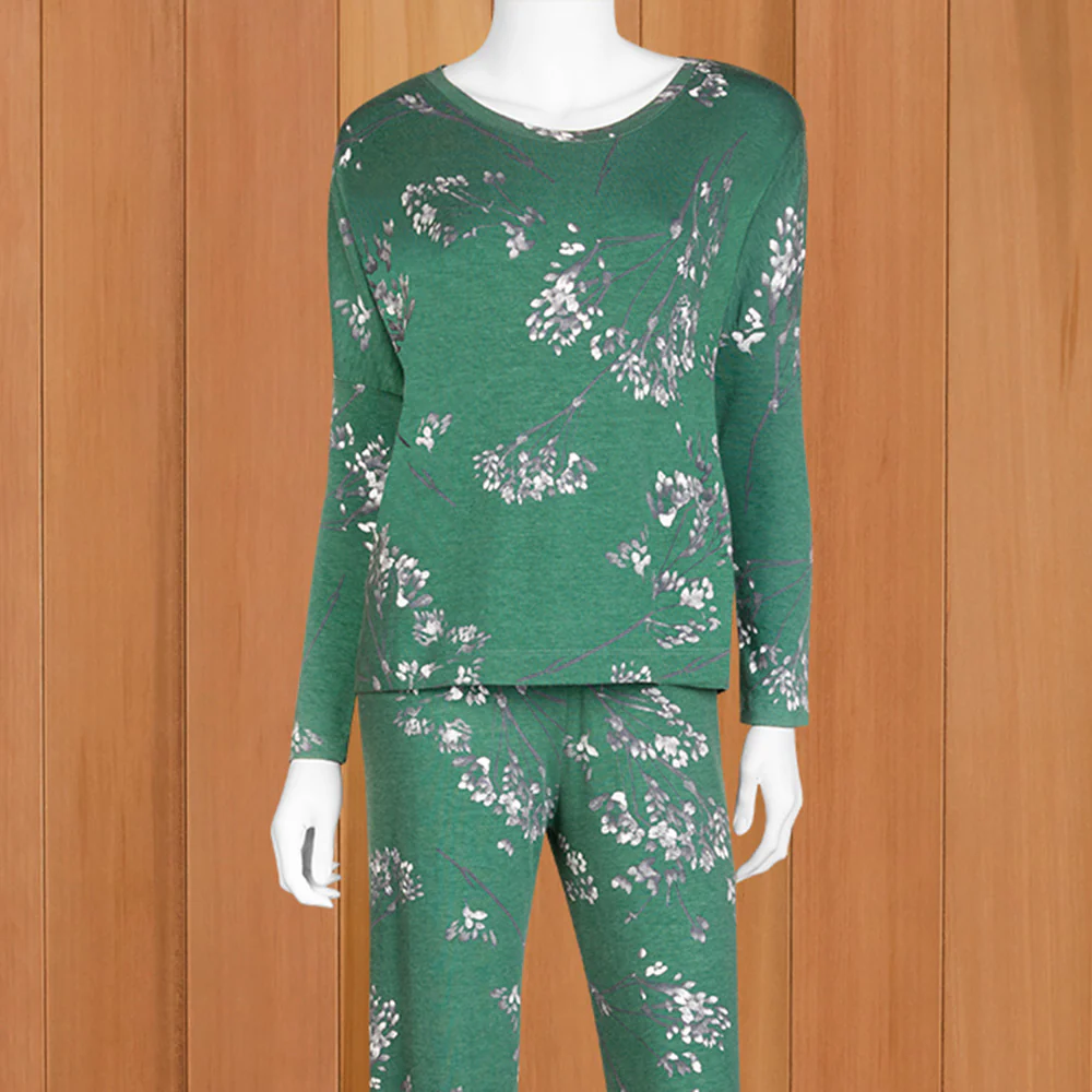 The Cat's Pajamas Women's Pima Knit Pullover Pajama Set, Willow