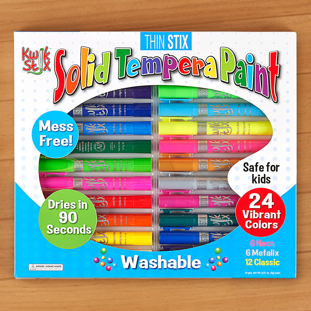 Thin Stix Washable Tempera Paint Sticks