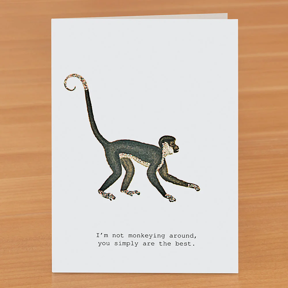 TokyoMilk Greeting Card, Monkey Around