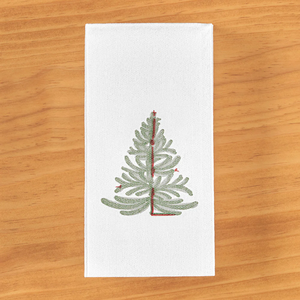 Vietri Papersoft Christmas Napkins, Lastra Evergreen - Image 3