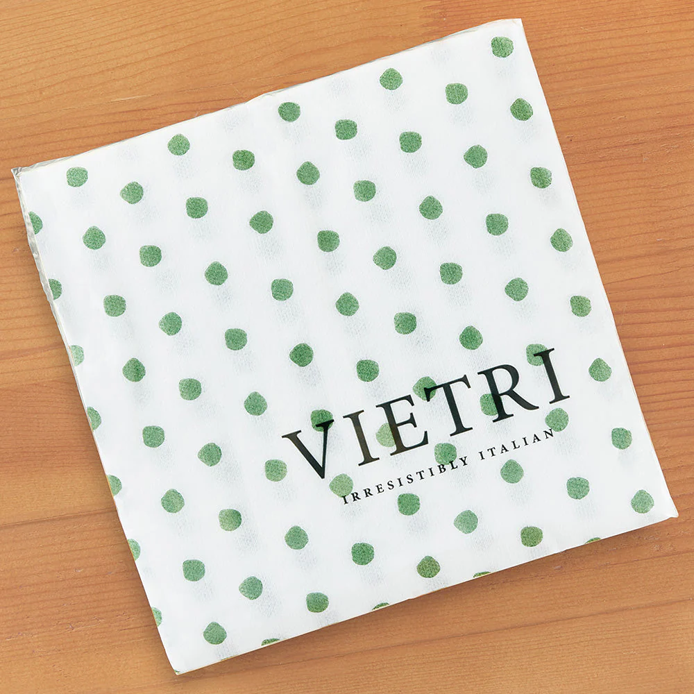 Vietri Papersoft Napkins, Green Dot - Image 3