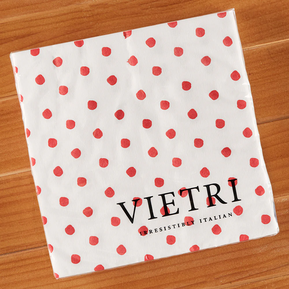 Vietri Papersoft Napkins, Red Dot - Image 3