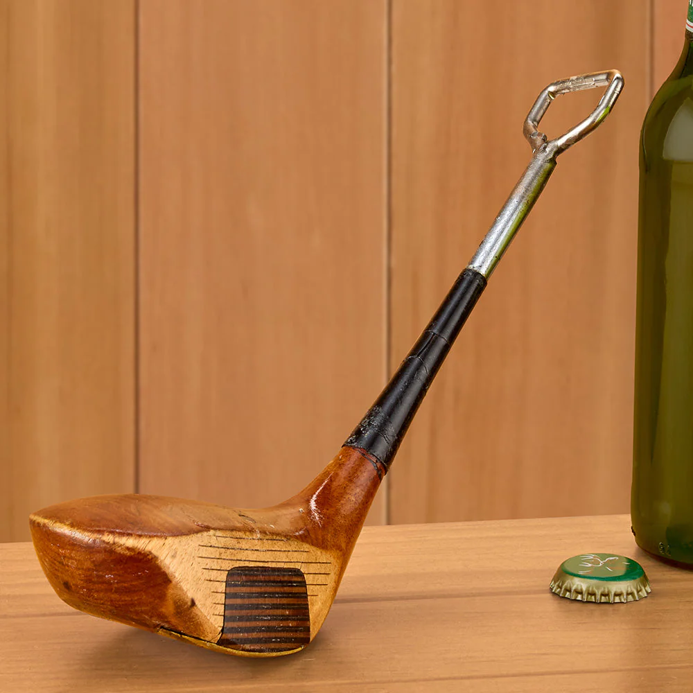 Vintage Wood Driver Golf Club Bottle Opener - Image 3