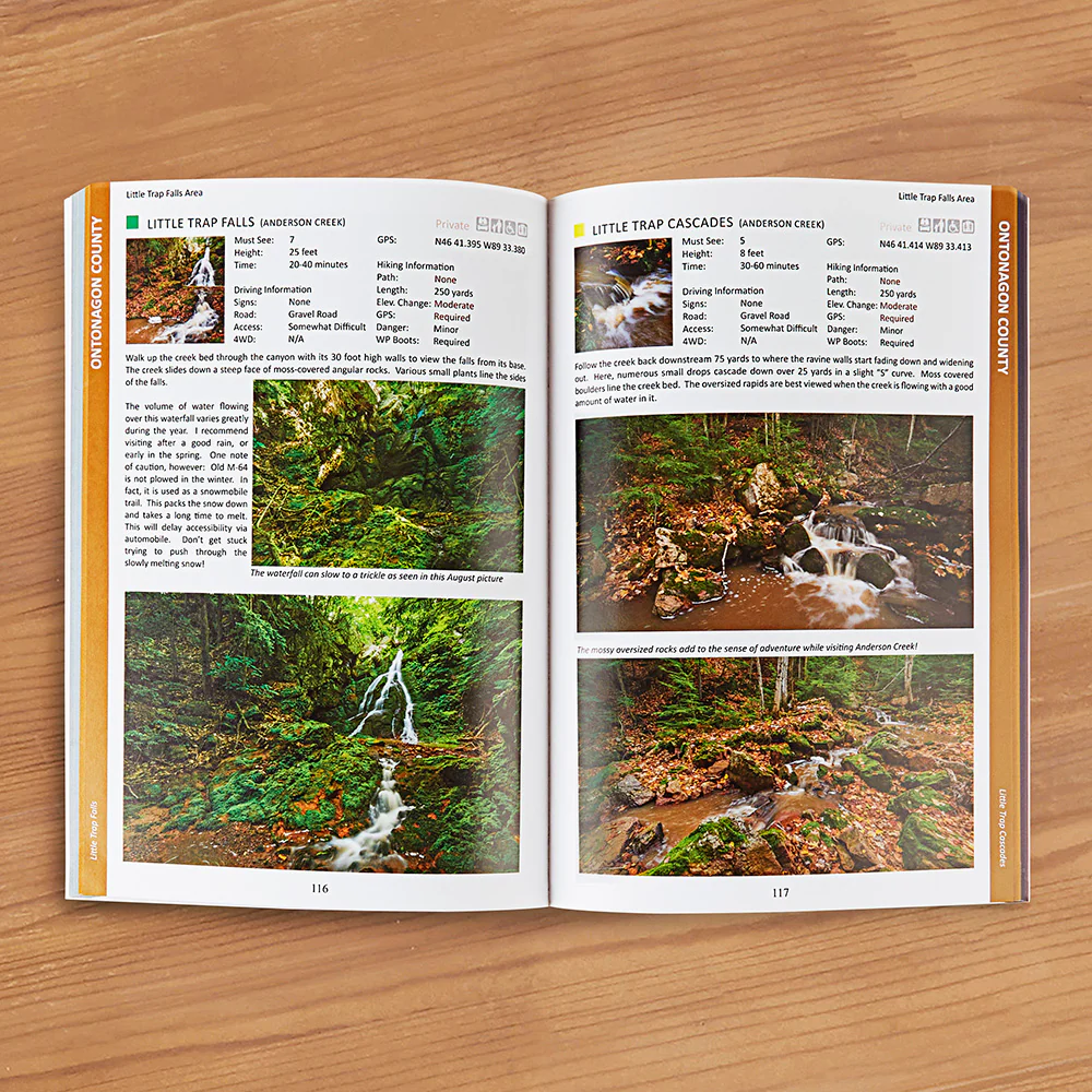"Waterfalls of Michigan, Book 4 - West" Guidebook by Phil Stagg - Image 2