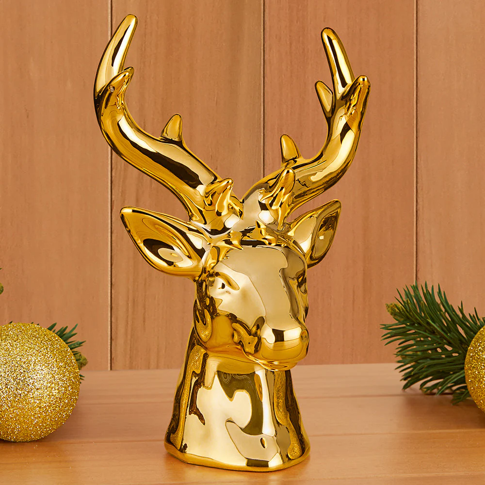 Zodax Rocky Mountain Ceramic Reindeer Stag Bust